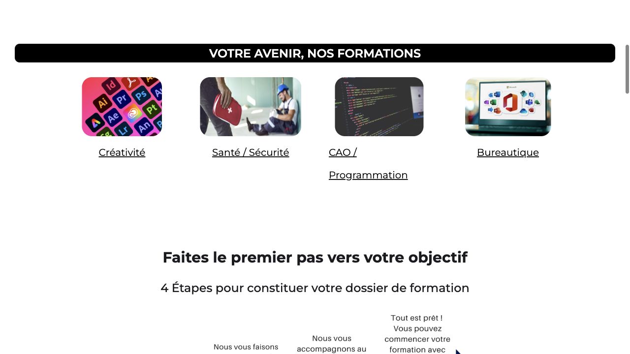 Catégories de formation proposées par MyBrainMotion