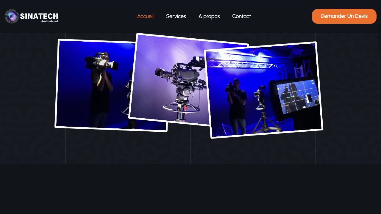 Mise en scène photo de l'univers audiovisuel Sinatech